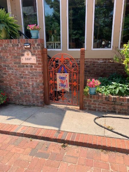 custom gate by edmond fence contractor