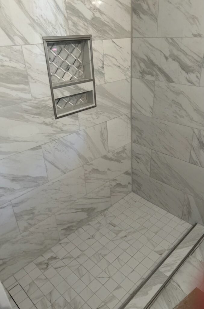 Bathroom Remodel Walk-In Shower Installation in Edmond
