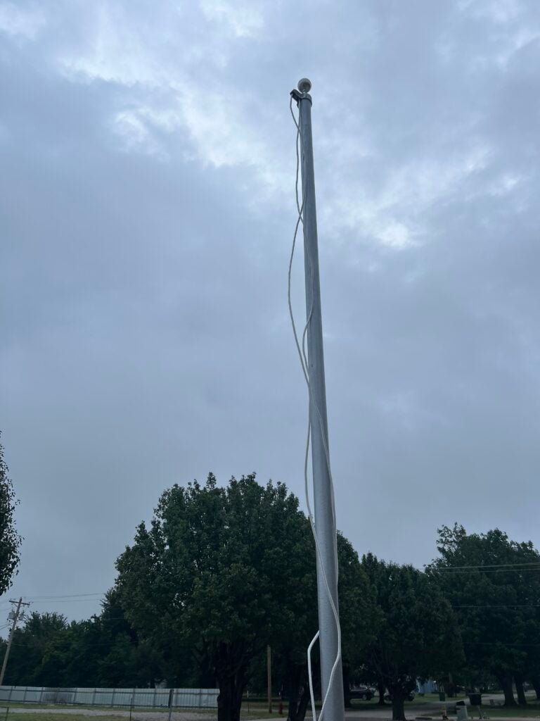 Flagpole Repair and Installation in Edmond — all weather flag