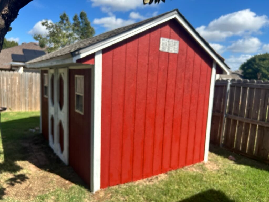 Shed Painting in Edmond — exterior painting